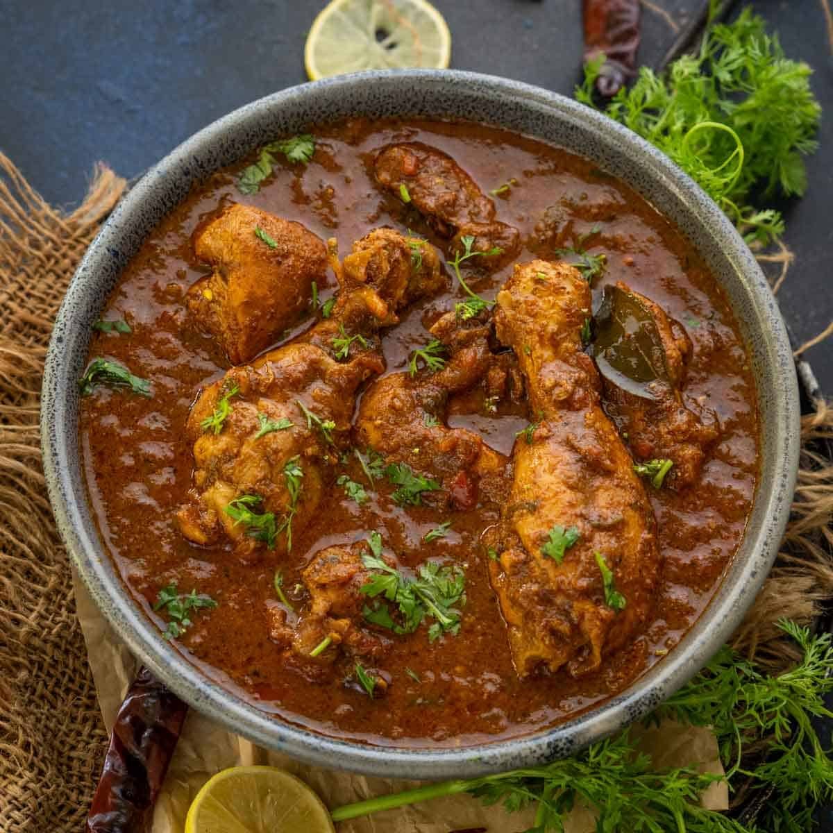 Chicken Chettinadu Gravy Bone