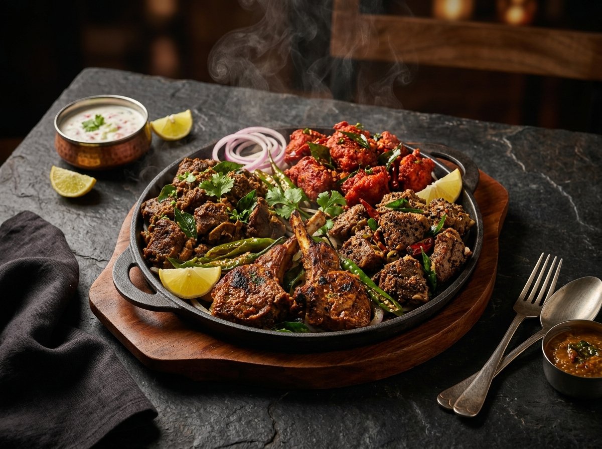 Crispy Chicken 65 & Mutton Pepper Sukka Starters